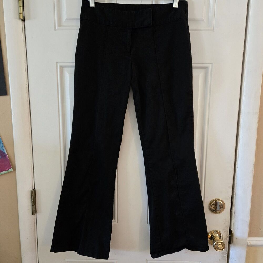 ILU Womens Size 9 Vintage Y2K Black Flare Leg Dress Pants I.L.U. The Clothing Co